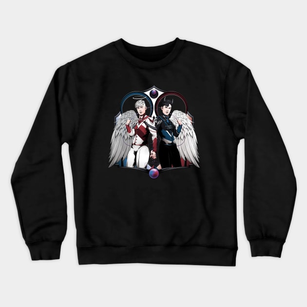 Holy and Fallen Crewneck Sweatshirt by redappletees